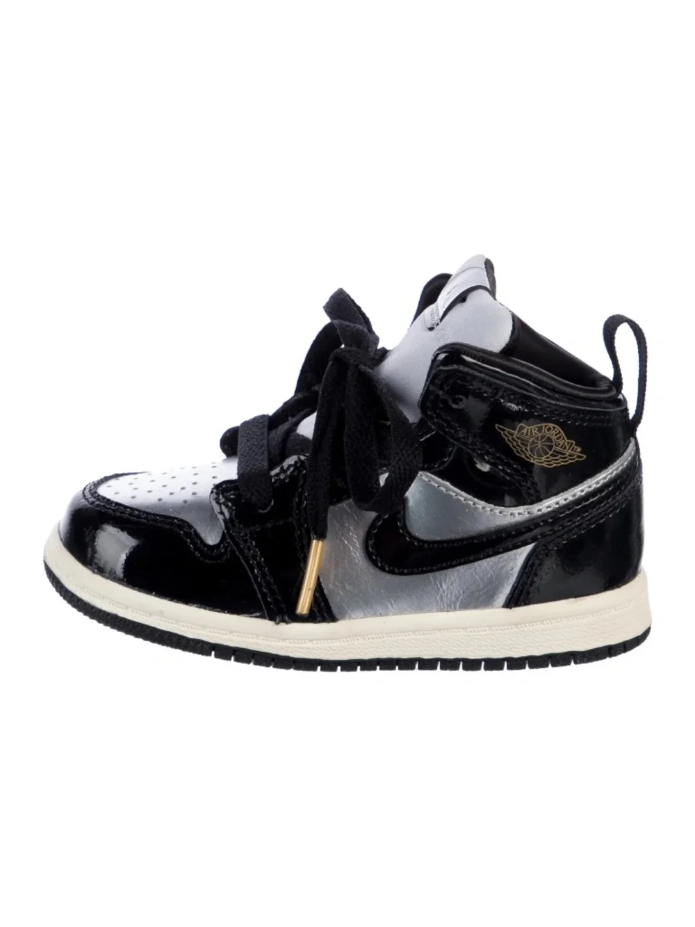 Jordan Kids Leather High Top Sneakers - Size 2C